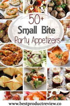 the top 50 small bite party appetizers