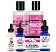 Mink Hair Grows Follicle Stimulating Hair Growth Kit Includes: (1) Coconut Stimulating Growth Oil, (1) Sensitive Scalp Day Serum, (1) Detox + Clarifying Deep Cleansing Hair Growth Conditioner, (1) Detox + Clarifying Deep Cleansing Hair Growth Shampoo, (1) Intense Night Serum, (1) Intense Rapid Grease Coconut Stimulating Growth Oil stimulates hair follicles for growth. Its all-natural formula softens, conditions, and adds shine to your hair. This absorbing and lightweight formula prevents damage, Chlorine Damaged Hair, Feminine Wellness, Hair Growth Conditioner, Black Baby Girl Hairstyles, Stimulating Hair Growth, Clarify Hair, Hair Grease, Hair Gummies, Day Serum