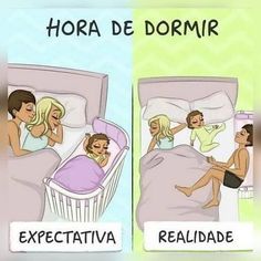 a couple in bed with the caption'hora de dormr expecta realizade '