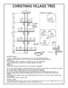 the wiring diagram for christmas village tree