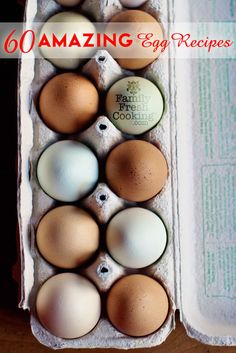 an open carton of eggs sitting on top of a table