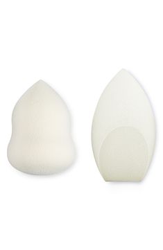 What it is: A set of two sponge blenders unlike any others you've tried—so fluffy, so luxurious and so much more sustainable. Now you can do your makeup better while doing better by our planet. What it does: Made from upcycled rice and waterborne foam, the two full sized sponges, one with a rounded tip and the other with a wedge tip, increase in size by approximately 30% when damp—the same way that rice fluffs up when steamed. Tiny invisible pores made from plant cellulose won't soak up your mak Sponge Makeup, Doing Better, How To Apply Foundation, Luxury Makeup, Makeup Sponge, Beauty Blender, Fabric Gift Bags, How To Apply Makeup, Fabric Gifts