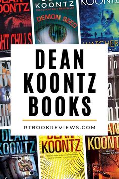 the cover to dean koontz's book series is shown in this image