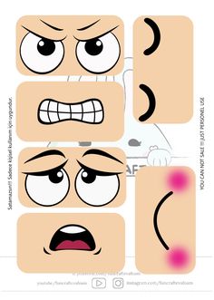 the instructions for how to draw an angry face with different facial expressions and eyes,