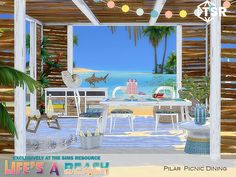 an image of a beach themed living room