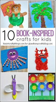 the top ten books inspired crafts for kids