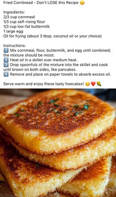 grilled cornmeal sandwiches on a cutting board with instructions to make them easy and delicious