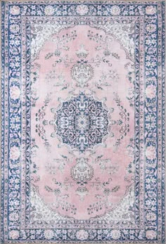 PRICES MAY VARY. Old world charm and high end design that is awakened by over-dyed, rich colors Sharp designs are complimented by hand stitched edges and a soft backing Traditional style Construction from 100% polyester Low pile Height of 0. 25" Momeni Has had a tradition of quality for over 40 years, Creating stylish, durable rugs for every room of your home Momeni Rugs, College Room, Medallion Rug, Pink Area Rug, Accent Rug, Antique Design, Traditional Area Rugs