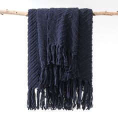 PRICES MAY VARY. Stylish Design & Decorative: Our knit throw is woven from soft chenille yarn which has two different thicknesses to give it a special touch and a stylish boho look. Chic fringe tassels on both sides make this textured knitted blanket a perfect decoration for your couch, sofa, and bed, or use it as an ambiance piece to elevate your home decor with an artistic boho accent. Super Soft & Cozy: Our cozy knit blanket is made of high-quality acrylic and polyester fabric, which makes it Chenille Blanket, Chenille Throw, Knitted Blanket, Knit Throw, Chenille Yarn, Knit Throw Blanket, Couch Throws, Knit Blanket, Woven Throw