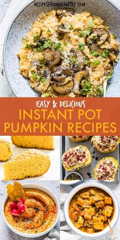 an image of instant pot pumpkin recipes