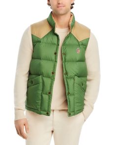 Moncler Grenoble Veny Nylon Quilted Down Vest Moncler Grenoble, Outerwear Vest, Down Vest, Mens Vest, Pick Up, In Store, Buy Online, Free Shipping, Green