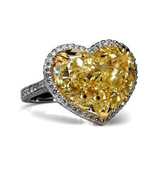 2.42 Carat Heart Shape Diamond Engagement Ring VS1 Wallpapers Islamic, Canary Diamond Engagement Ring, Heart Shaped Diamond Engagement Ring, Jewlery Rings, Canary Diamond, Antique Style Rings, Clean Heart, Diamond Heart Ring, Heart Diamond