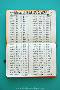 52 Week Money Challenge, Journal Guide, How To Bullet Journal, Saving Tracker, Creating A Bullet Journal, Monthly Planning, Money Challenge, Journal Spread, Bullet Journal Spread