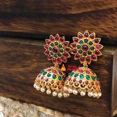 Jhumka Design, Antique Jhumka, Silver Jhumkas, Big Stud Earrings, Jewellery Board, Indian Jewellery Design Earrings