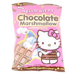 HELLO KITTY CHOCOLATE MARSHMALLOW 1.7OZ/47G Japan Chocolate, Hello Kitty Chocolate, Hello Kitty Food, Marshmallow Candy, Flavored Marshmallows, Boys Flannel, Chocolate Marshmallow, Chocolate Marshmallows, Disney Fanatic