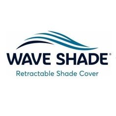 wave shade retractable shade cover with the words,'retractable shade cover '