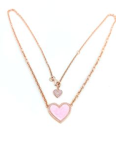 100% Authentic PANDORA brand  Style: # 389279C01 Rose Gold Pink Swirl Heart Collier Necklace Color: Rose Gold Length: 50 cm chain  Material: This pretty Pandora necklace is composed of a 50cm belcher chain and heart centerpiece with pink cubic zirconia framing the pink enameled center. * Make a statement with the Pink Swirl Heart Collier Necklace. Hand-finished in 14k rose gold plating, the design's heart-shaped pendant is outlined by pink cubic zirconia. Inspired by the imperfection of natural Pink Necklaces, Pink Gold Heart Pendant Necklace Gift, Elegant Pink Heart Pendant Necklace, Pink Heart-shaped Gold Plated Necklace, Valentine's Day Pink Gold Heart Pendant Necklace, Playful Pink Heart-shaped Necklaces, Pandora Necklace, Necklace Stand, Minimal Earrings