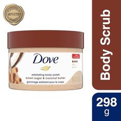 Deep Exfoliation - Made With Small-Sized Exfoliating Particles, Dove Exfoliating Body Polish Brown Sugar And Coconut Butter Is Smooth And Easily Spreadable With A Mild Lather. Moisture Rich Formula - Dove Exfoliating Body Polish Is Formulated With Our 1/4 Moisturizing Cream For Instant Softness. Removes Dull Dry Skin & Restores Skin's Natural Nutrients - When Used As A Body Scrub, Dove Exfoliating Body Polish Gently Removes Dead Skin Cells To Reveal A New Layer Of Beautiful, Radiant Skin. Indulg Dove Scrub, Dove Exfoliating Body Polish, Smooth Skin Body, Exfoliating Body Polish, Silky Smooth Skin, Dove Body Wash, Scrub Corpo, Deep Exfoliation, Soft Smooth Skin