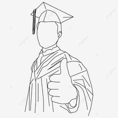 boys give a thumbs up on graduation day line art drawing Graduation Drawing, Art Abstrait Ligne, Wing Drawing, Graduation Wallpaper, Graduation Art, Drawing Png, Graduation Poses, Graduation Picture Poses, Student Drawing