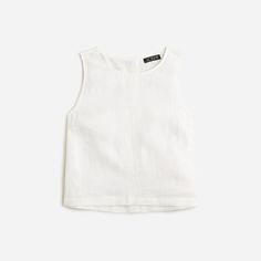 Maxine button-back top in linen Jcrew Collection, Summer 24, Jcrew Women, Linen Top, Striped Linen, 100 Percent, White Linen, Matching Sets, Fashion News