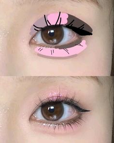 Bijoux Piercing Septum, Teknik Makeup, Korean Makeup Tips, Mekap Mata, Asian Makeup Tutorials, Gyaru Makeup, Makeup Tuts, Simple Makeup Tips, Cute Eye Makeup