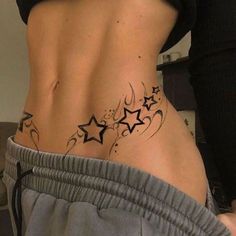 Stomach Tattoos Stars, Tatuagem Y2k, Tatuajes Y2k, Tight Tattoos, Tattoos For Women On Thigh, Brother And Sister Tattoo Ideas, Sister Tattoo Ideas, Jagua Henna