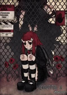 By Drawkill Girl With Red Hair, Goth Gifts, How To Impress, Arte Do Kawaii, Swag Art, Grunge Art, Goth Girl, Goth Art, Arte Inspo