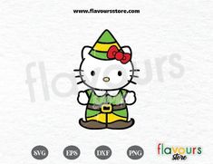 a hello kitty character with a bow on his head