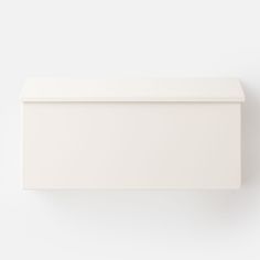 an empty white box on the wall