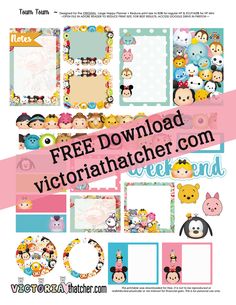 the free printables for this cute animal themed scrapbook