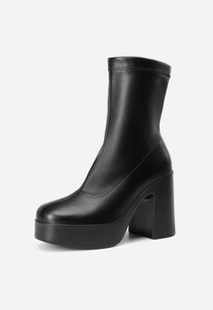 Looking to achieve a laid-back yet chic style? Look no further! These ankle booties seamlessly blend nostalgia with contemporary style. Office Goth, Trendy Blazers, Chunky Ankle Boots, Halloween Goth, Fashion Shoes Boots, Oversized Hoodies, Platform Ankle Boots, Chunky Platform, Y2k Aesthetic