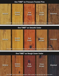 the different colors of wood are shown in this graphic style, and each color is different