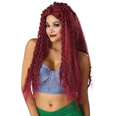 Add a touch of magic and enchantment to your look with the Enchanted Siren Adult Wig. This wig is designed with a mermaid-inspired style in mind, and is sure to make you feel like a beautiful and alluring sea creature. Whether you're dressing up for a themed party or a cosplay convention, this wig is the perfect finishing touch to bring your look to the next level. Cosplay Convention, California Costumes, Mermaid Inspired, Shipt Shopper, Costume Themes, Sea Creature, Wig Making, Costume Wigs, Themed Party