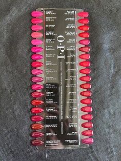 OPI Color Chart - Gel Color, Infinite Shine, Nail Lacquer, Powder Perfection | eBay Opi Red Colors, Opi Red Dip Powder Nails, Red Opi Gel Polish, Opi Colors Chart, Red Opi Nails, Opi Nail Polish Colors, Opi Red, Nails Shape, Opi Nail Colors