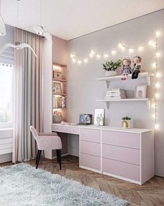 Stylish Bedroom Design, House Floor Design, Kids Bedroom Designs, Pink Bedroom, Kids Room Design, Room Ideas Bedroom