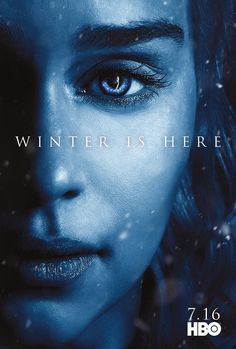 the poster for hbo's winter is here