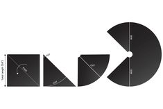 the diagram shows how to cut an object in half