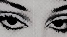 the eyes of a woman with long eyelashes