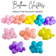 balloon clusters perfect for balloon artists