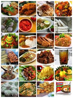 a collage of different foods and drinks