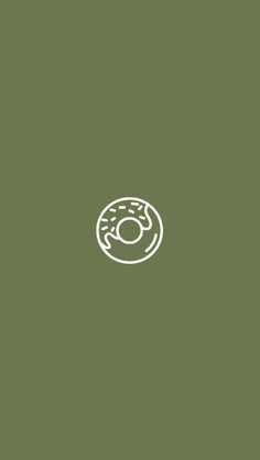 an image of a donut on a green background