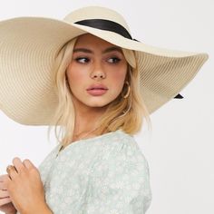 Asos London Summer Cream Straw Hat!!! Wide Brim & Stylish Bow Tie!!! Great Summer Beach Fashion Hat!!! New...Ask For More Details Or Pics... Chic Cream Straw Hat For Vacation, Chic Cream Hat For Vacation, Chic Lightweight Cream Straw Hat, Chic Cream Brimmed Sun Hat, Chic Floppy Sun Hat For Spring, Chic Cream Wide Brim Sun Hat, Chic Cream Sun Hat For The Beach, Chic Cream Hats For Beach Season, Chic Cream Sun Hat For Beach