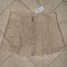 Khaki Mini Skirt With Shorts From Pacsun. Brand New With Tags. Size Large. Skirted Bottoms With Pockets For Day Out, Spring Skirted Skort With Pockets, Casual Cotton Tennis Skirt For Summer, Casual Summer Cotton Tennis Skirt, Summer Skirted Skort With Pockets, Spring Skirted Shorts With Pockets, Casual Cotton Tennis Skirt For Spring, Casual Cotton Tennis Skirt For Day Out, High Waist Tennis Skirt With Pockets For Spring