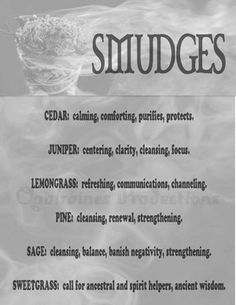 Different Types Of Smudge Sticks, Types Of Smudge Sticks, Smudging Prayer, Clear Energy, Energy Cleansing, Under Your Spell, Zen Meditation, Smudge Sticks, Green Witch