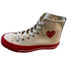 Converse Chuck 70 Comme Des Garon Hi Men Size 3 Women Size 5 Converse Cream, 3 Women, Shoes Converse, Converse Chuck 70, Chuck 70, Womens Converse, Converse Chuck, Converse Shoes, Womens Shoes Sneakers