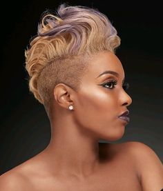 Short Layered Haircuts for Added Volume Nicole Lewis, Short Hair Styles African American, New Natural Hairstyles, Popular Short Hairstyles, Mohawks, Mohawk Hairstyles