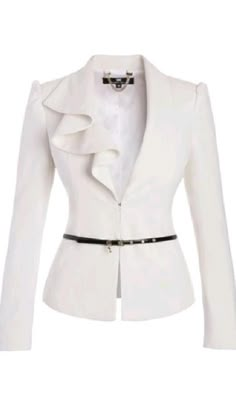 Spring Office Outfits Women Skirt, Elegant Jackets For Women, Blouse Ideas, Corporate Dress, Women Blouses Fashion, African Fashion Women Clothing, Woman Suit Fashion