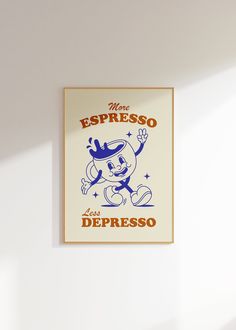 More Espresso Less Depresso Wall Art Coffee Quote Wall Art Coffee Bar Print Coffee Poster Kitchen Wall Art Kitchen Decor Retro Coffee Art Trendy Poster Add a touch of smile and charm to your kitchen or coffee bar with our "More Espresso Less Depresso" Wall Art. This coffee quote print is the perfect way to start your day with a smile. it's a daily mantra for coffee lovers everywhere. Embrace the power of coffee and laughter. Order your "More Espresso, Less Depresso" Wall Art today! | INSTANT DOW Kitchen Decor Retro, More Espresso Less, Wall Art Coffee, Cute Apartment, Daily Mantra, Retro Coffee, Retro Kitchen Decor, Wall Art Kitchen, Coffee Poster