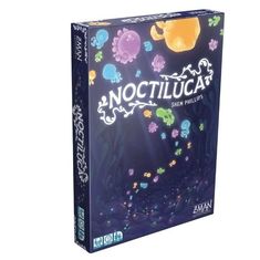 Noctiluca Board Game - ToyShnip Game Themed Party, Strategy Board Games, Shimmer Lights, Adult Party Games, Man Games, Traditional Games, Dice Games, Whimsical Illustration, Game Board