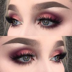 Makeup For Green Eyes, I Love Makeup, Eyeshadow Looks, Love Makeup, Makeup Trends, Cute Makeup, Makeup Art, Lip Makeup